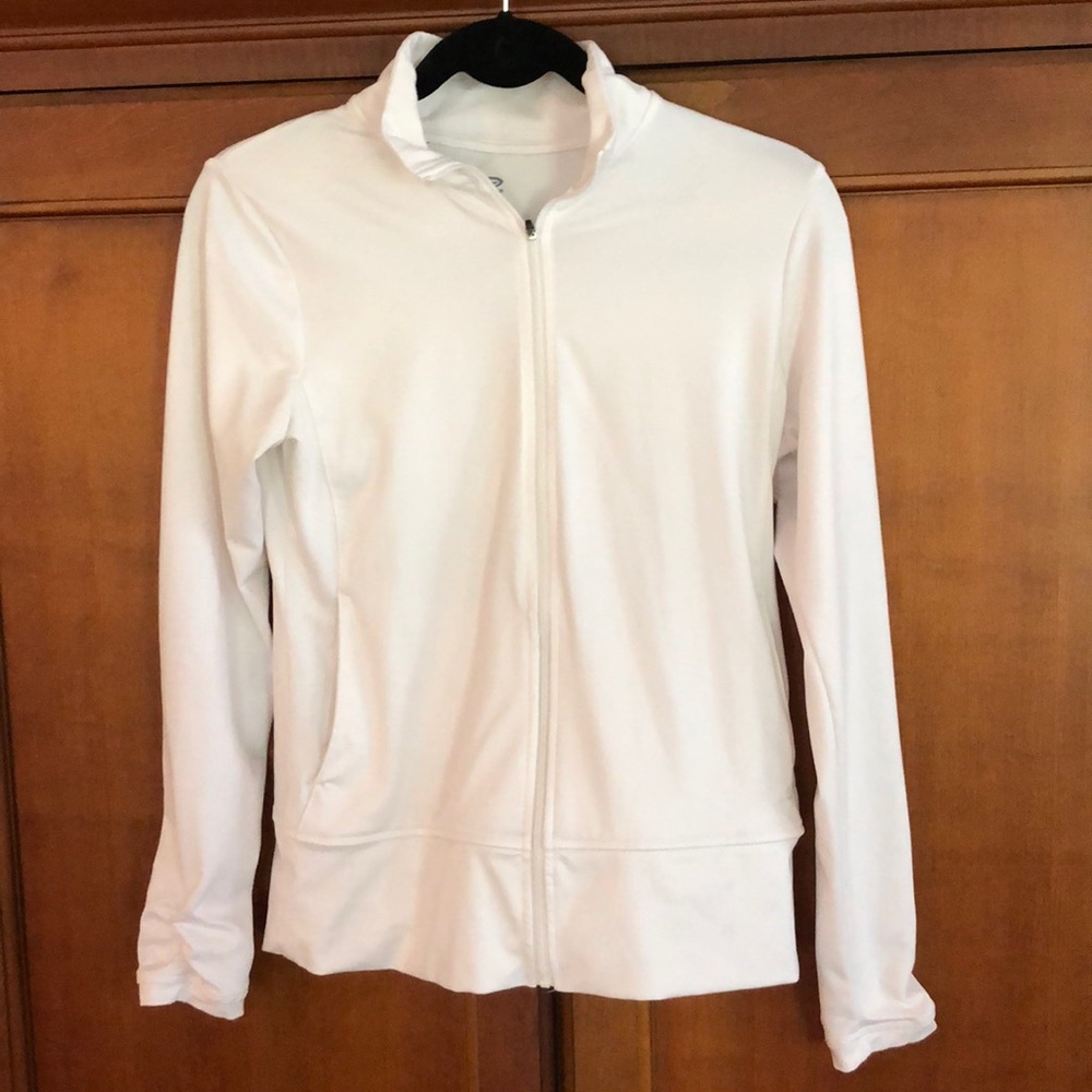 Champion Zip-Up Jacket with Rouched Sleeves
